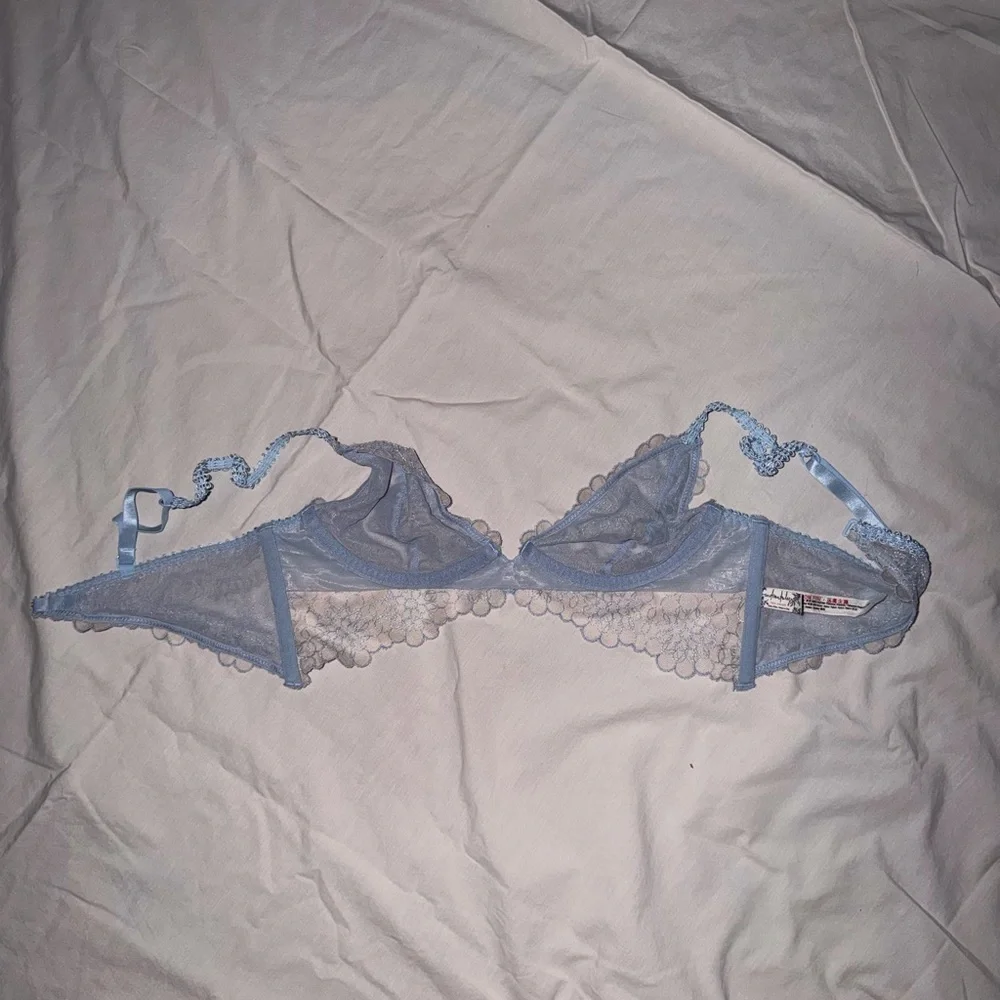 Intimately Free People Delicate Lace Bralette Bra in Light Blue